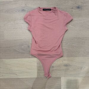 Naked Wardrobe Pink Bodysuit One Piece